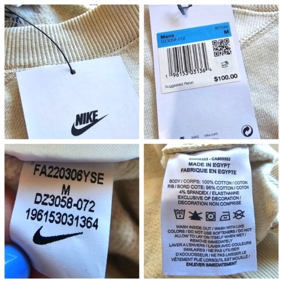 Nike Sportswear Rebellion Ambassadors Club Embroidered Sweatshirt Size M - Picture 16 of 16